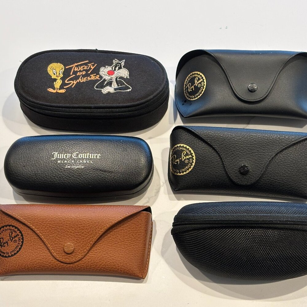 Lot of 6 Eye Glass Cases